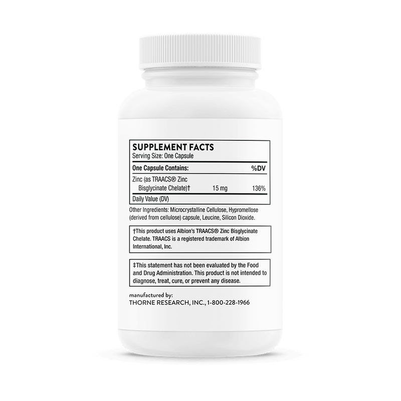 Zinc Bisglycinate 15 mg Thorne Research