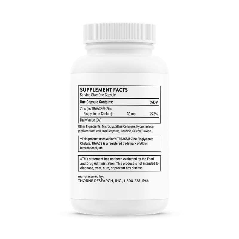 Zinc Bisglycinate 30 mg Thorne Research