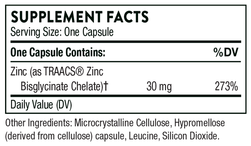 Zinc Bisglycinate 30 mg Thorne Products