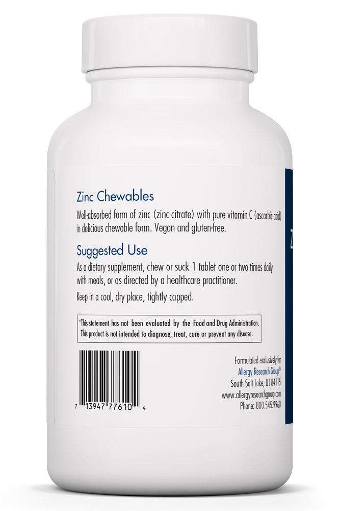 Buy Zinc Chewables Allergy Research Group