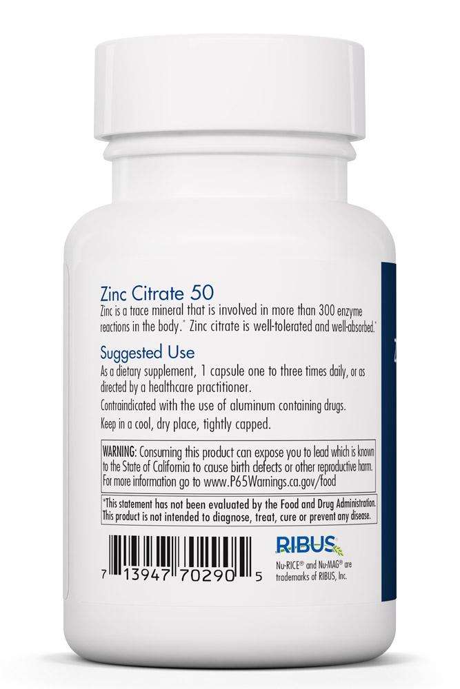 Buy Zinc Citrate 50 Mg Allergy Research Group