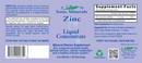 zinc liquid eidon label