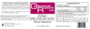 zinc picolinate (ecological formulas) label