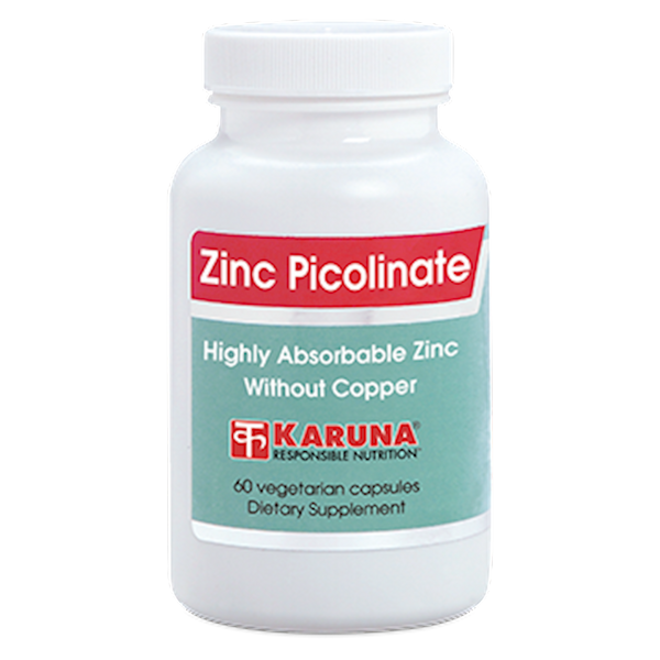 Zinc Picolinate 25 mg (Karuna Responsible Nutrition) Front