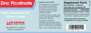 zinc picolinate (karuna responsible nutrition) label