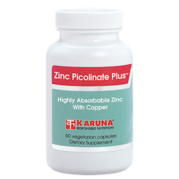 Zinc Picolinate Plus 25mg (Karuna Responsible Nutrition) Front