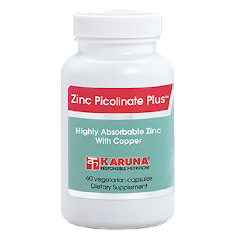 Zinc Picolinate Plus 25mg (Karuna Responsible Nutrition) Front