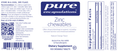 zinc chewables pure encapsulations label