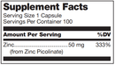 Zinc Picolinate Complex