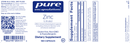 zinc citrate pure encapsulations label