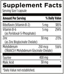 zinc+ designs for sport supplement facts