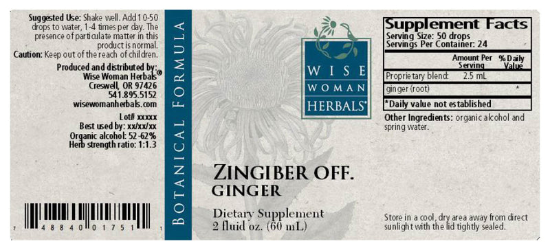 Zingiber Ginger Wise Woman Herbals products