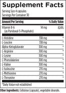 amino acid synergy designs for health supplement facts