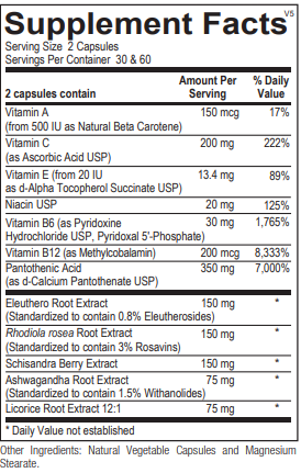 adapten-all ortho molecular supplement facts