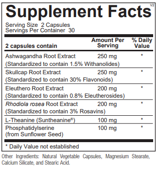 adrenevive ortho molecular | supplement facts