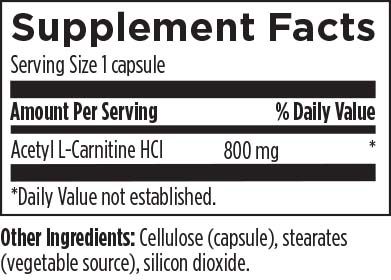 acetyl l-carnitine designs for health supplement facts