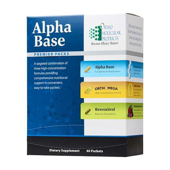 alpha base premier packs ortho molecular products