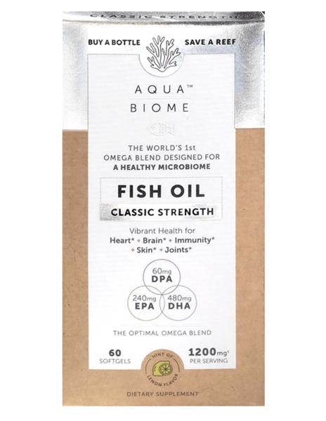 Aqua Biome Fish Oil Classic Strength Enzymedica