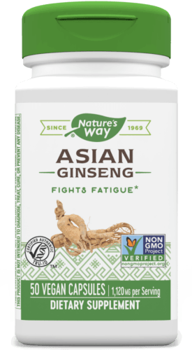 Asian Ginseng veg capsules (Nature's Way) 50ct
