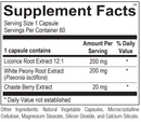 balance ortho molecular products | supplement facts