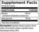 berberine synergy designs for health supplement facts