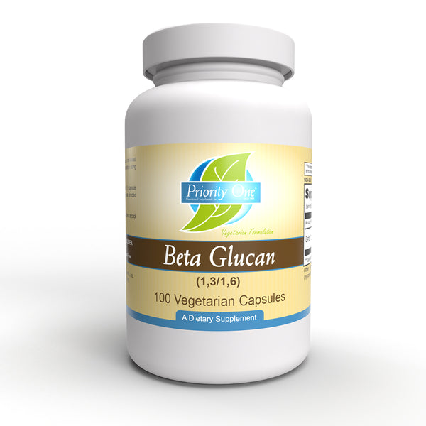 Beta Glucan 500mg (Priority One Vitamins) Front