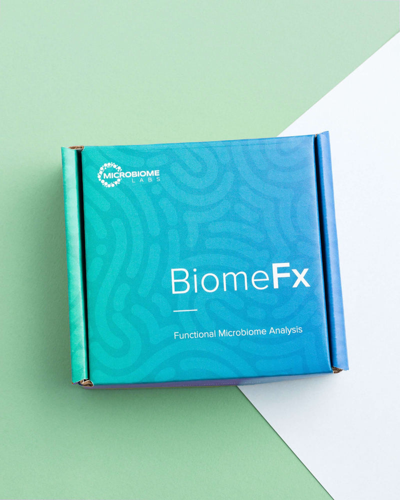 BiomeFX - Stool Test Kit and Registration - Microbiome Labs Front