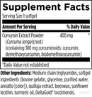 curcum-evail 400 designs for health supplement facts