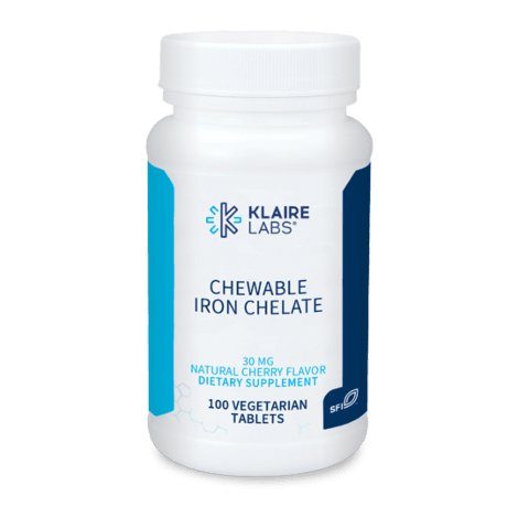 Iron Chelate 30 mg (Klaire Labs) Front