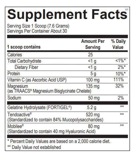 collaGen ortho molecular products | supplement facts