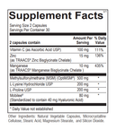 collagen factors ortho molecular supplement facts