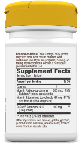 CoQ10 100 mg 30 softgels (Nature's Way) Supplement Facts