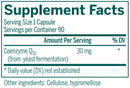coq10 30 genestra supplement facts