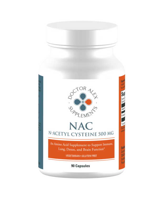 NAC | N-Acetylcysteine | N Acetyl Cysteine | L-cysteine | glutathione support