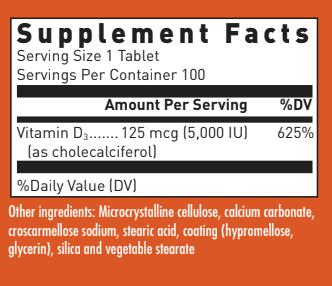 BACKORDER ONLY - Vitamin D3 5000IU (Doctor Alex Supplements)