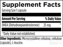 dhea 25 mg designs for health supplement facts