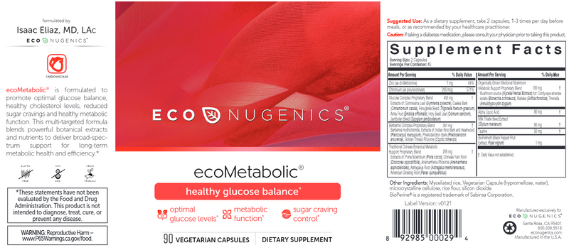 ecoMetabolic (EcoNugenics) Label