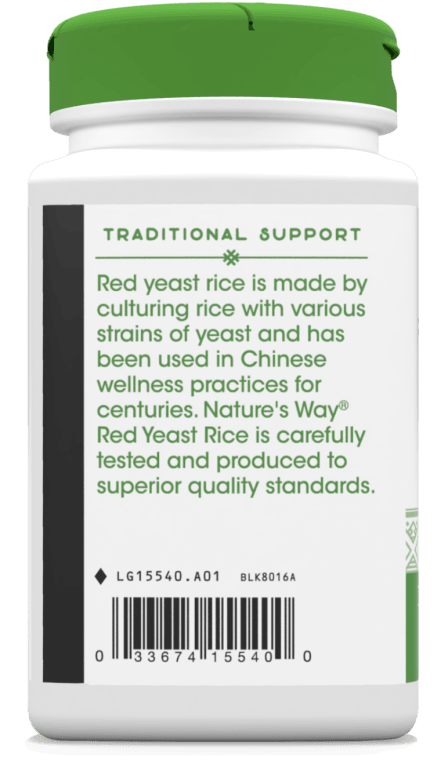 Red Yeast Rice Veg Caps (Nature's Way) Side