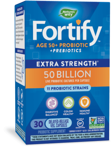 Fortify Age 50 & Probiotic 50 Billion 30 veg capsules (Nature's Way)