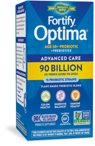 Fortify Optima Age 50 & Probiotic 90 Billion 30 veg capsules [REFRIGERATED] (Nature's Way)