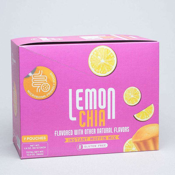 lemon chia good biome foods microbiome labs instant muffin mix