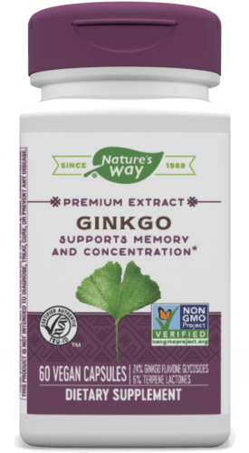 Ginkgo (Std) veg capsules (Nature's Way) 60ct