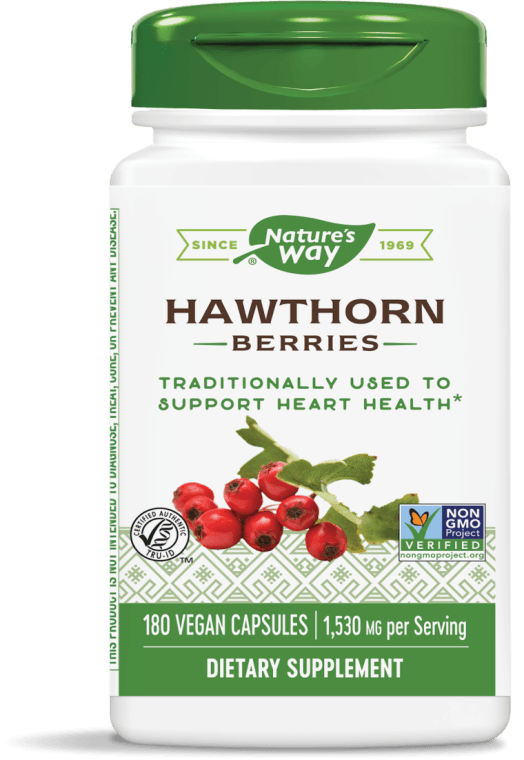 Hawthorn Berries 180 veg capsules (Nature's Way)