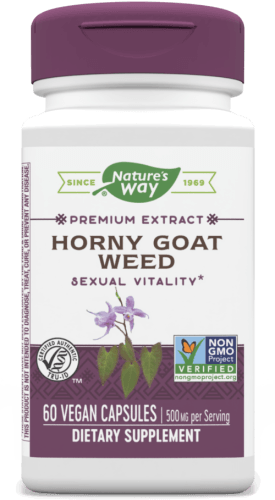 Horny Goat Weed (Std) 60 veg capsules (Nature's Way)