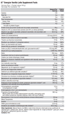 i5 energize vanilla latte (xymogen) supplement facts