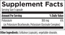 k+2 potassium designs for health supplement facts