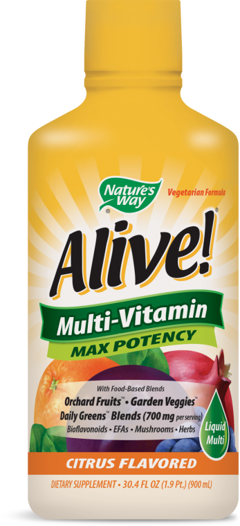 Alive! Max Potency Liquid Multivitamin (Citrus Flavor) 30.4 Oz (Nature's Way)