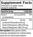 liposomal d supreme designs for health supplement facts