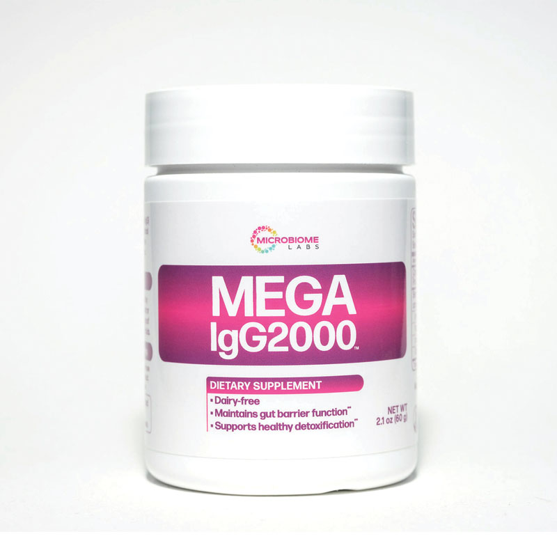 Mega IgG2000 Powder (Microbiome Labs) Front