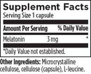 melatonin designs for health supplement facts
